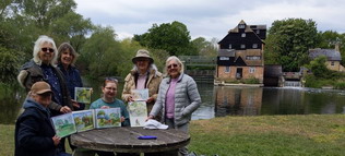 Sketching at Houghton Mill